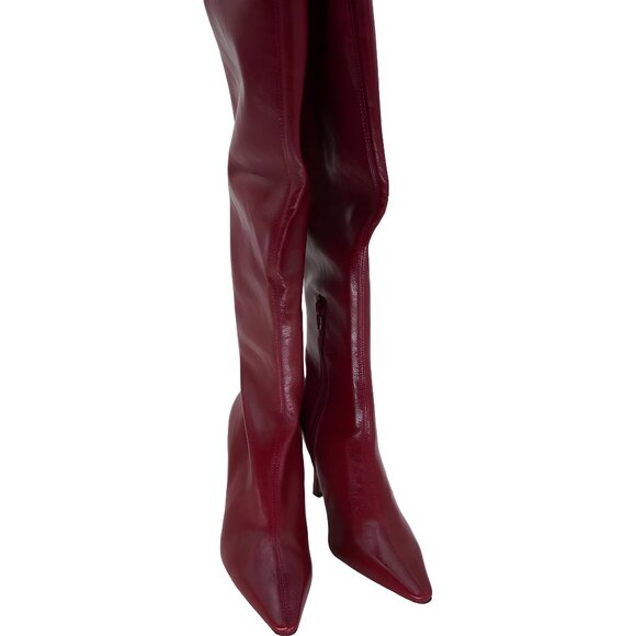 Steve Madden Red Over-The-Knee Boots Size 7.5 M for Women - Picture 1 of 6